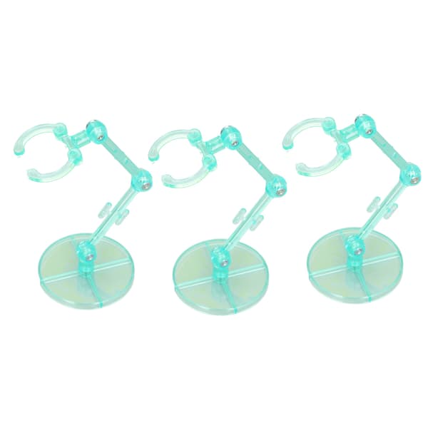 10 STK Displaystander til Actionfigurer, Gennemsigtig Plastikbase til 6-tommer Figurer, Grøn