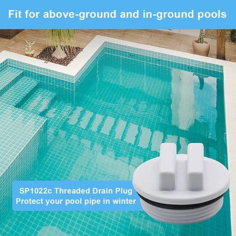 2-delt poolprop-sæt, vinterprop til swimmingpools, poolskimmerventil, vinterpoolprop-sæt, fryseprop til returrør