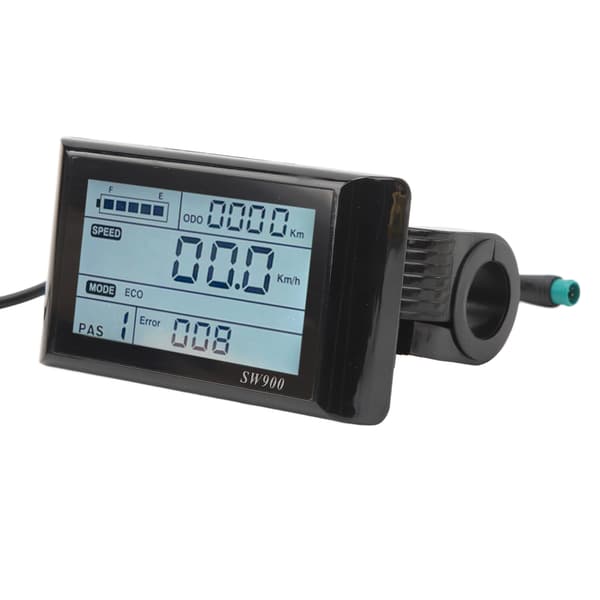 LCD-skjerm for elsykkel 5-pinners 24V 36V 48V Lett vanntett kontrollpanel