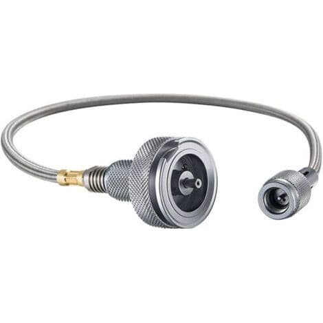 Adapter til gasblus. Forbindelse til campingslange.