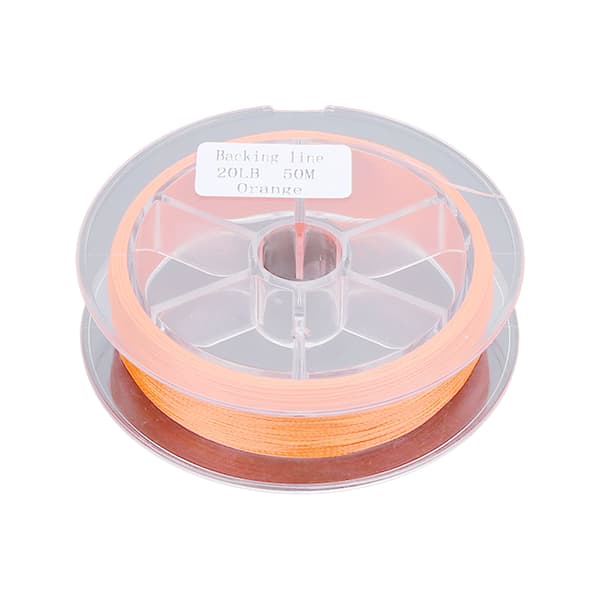 Voksfri fluefiske trimlinje 20LB 50m i oransje polyester