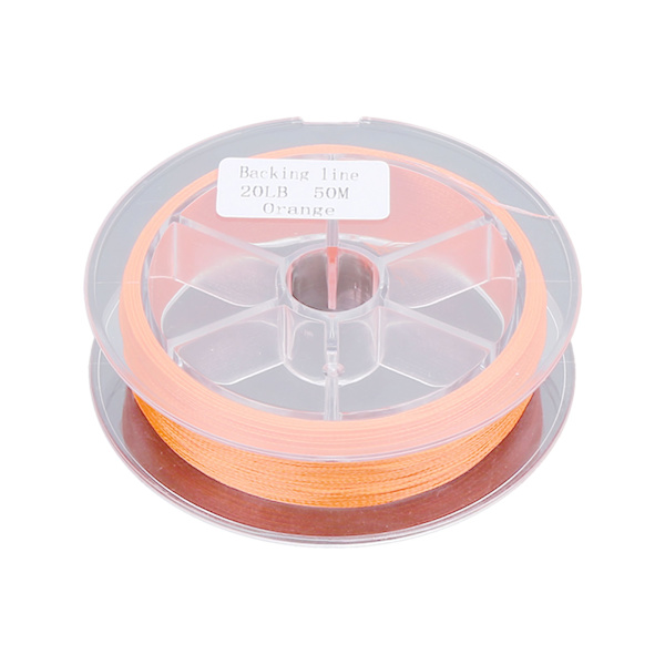 Voksfri fluefisketrimline 20LB 50m i orange polyester