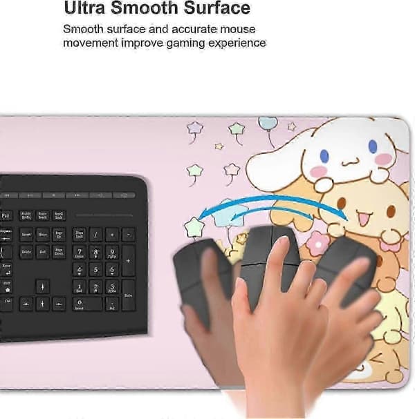 Kawaii Store lyserøde musemåtter med design Nyhed Anime tastaturmåtte skridsikker