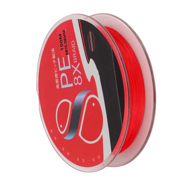 Fluefiskeline PE 8 tråde 0,38 mm 100 m 25 kg flydende til karper