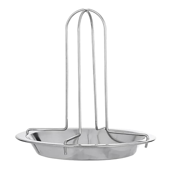 Lodret Kyllingestativ, Rustfrit Stål, Sammenklappeligt, Bærbart med Bakke, til Udendørs Grill.