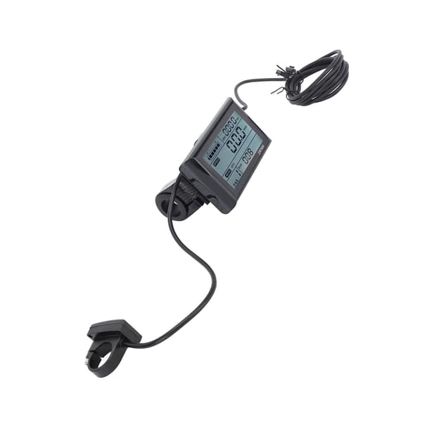 LCD-skjerm for elektriske sykler med automatisk 24V/36V/48V-konvertering og multifunksjonelle data