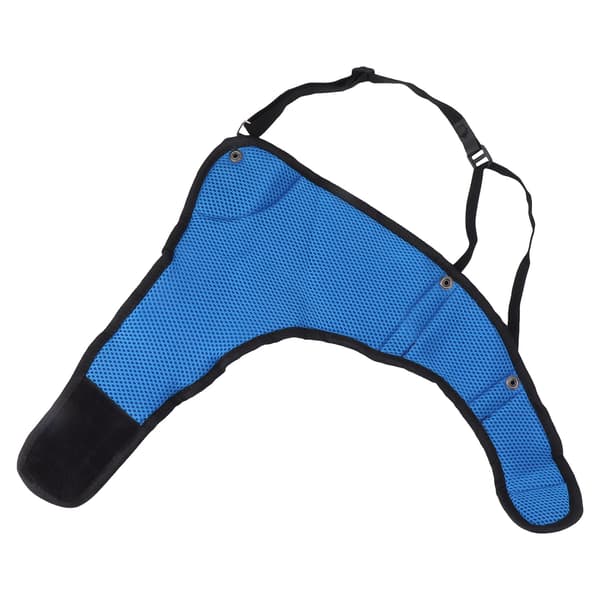 Justerbart bröstskydd för bågskytte, ventilerande nät, blå