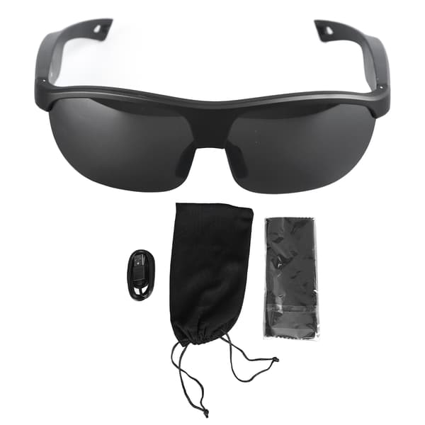 Älylasit Bluetooth 5.0 UV400 IP65 Vedenpitävät ulkoiluun - Musta