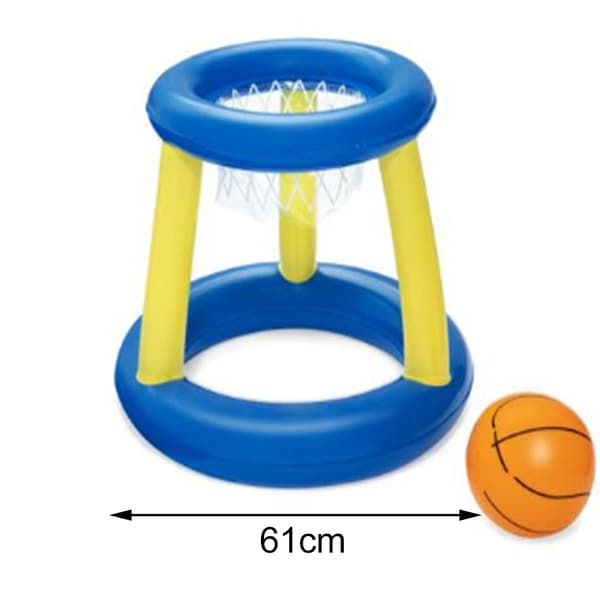 Uppblåsbart poolvolleybollset för pool och strand med stabilt nät för familjer