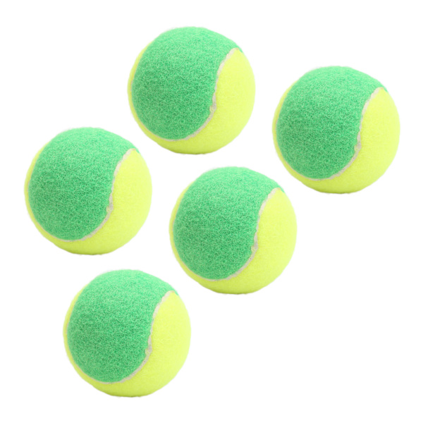 5 STK Elastiske Gummi Tennisbolde 6 cm Squashbold til Træning Trykaflastning Grøn