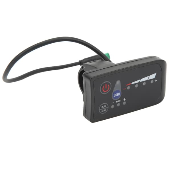 Elcykel Energimåler med LED Display, 5 Ben, Vandtæt, ABS, 36V