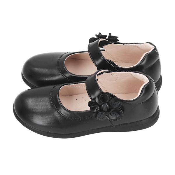 Mary Jane-sko til piger, sort, skoleuniform, modesko, PU, størrelse 35