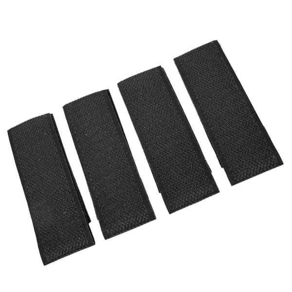4 stk. stærkt gribende nylon velcro-patch til træningsvest, jagt, skydning, sort