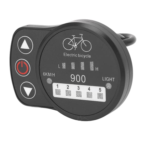 LED-måler til 36V 48V elcykel med hastighedsvisning, batteri, forlygte, kompatibel med KT-controller