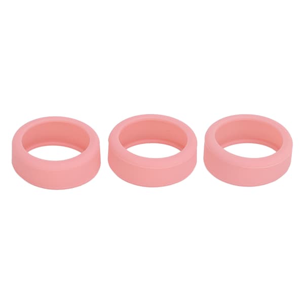 3PCS Silikonringskydd för Smart Ring, Reptåligt, Rosa, Storlekar 6, 7, 8, 9, 10