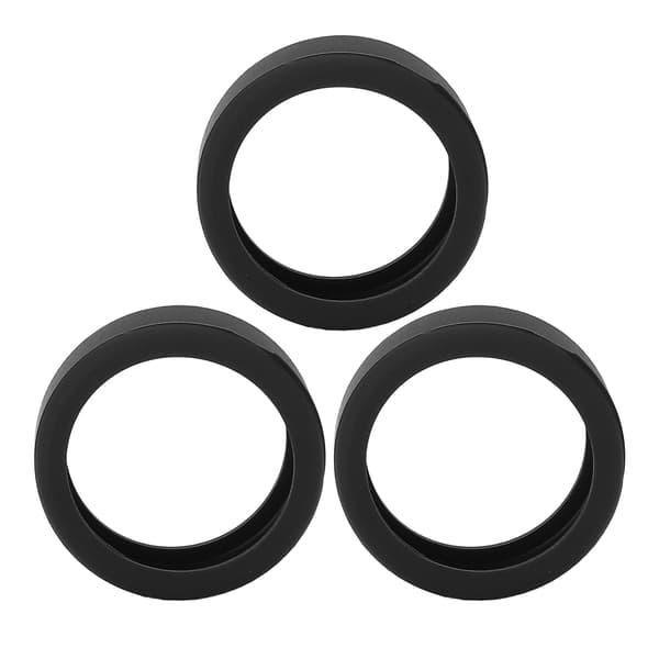 3 STK Silikone Ring Cover til Smart Ring, Ridsefast, Hudvenlig, Størrelse S, Sort