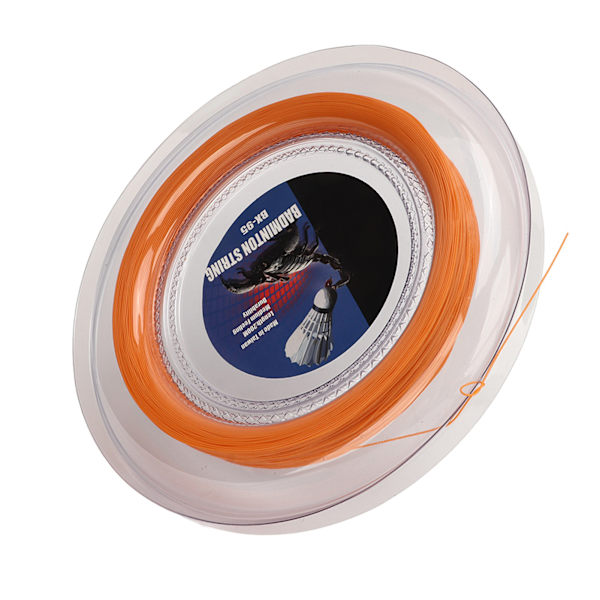 Badmintonsträng, hög elasticitet, slitstark hartsfiber, 200m, orange