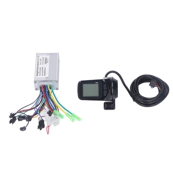 350W 36V 48V børsteløs motorkontrollersett med LCD-panel S886 for elsykkel