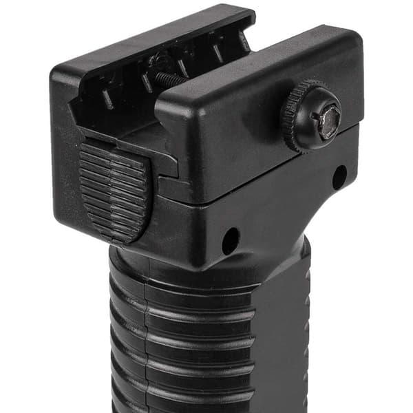 Bipod med vertikalt håndtak og uttrekkbare ben for paintballskyting