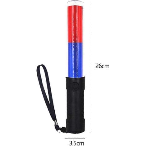 26 cm tienviitan valotikku, sininen (punainen) LED-signaalitaskulamppu