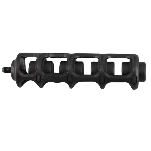 6-tommers universal buestabilisator i nylon og gummi med vibrasjonsdemper