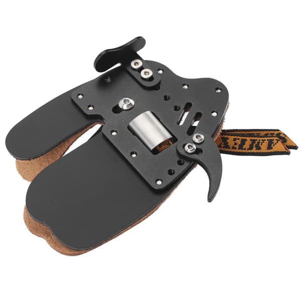 Fingerskydd för recurvebåge, ergonomisk design, halkfri, äkta läder, XL