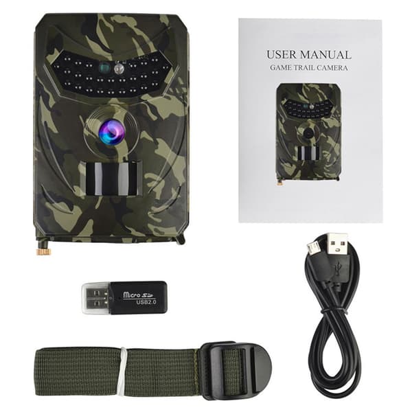 12MP 1080P Viltkamera med Infrarødt Nattsyn, IP56 PIR-sensor for Observasjon av Dyreliv