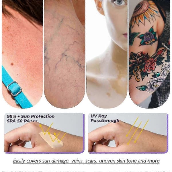 West & Month vattentät concealer kan täcka tatueringar, födelsemärken, etc.