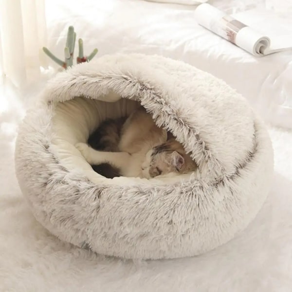 Komfortabel kattesenghule Grey 50cm Gray