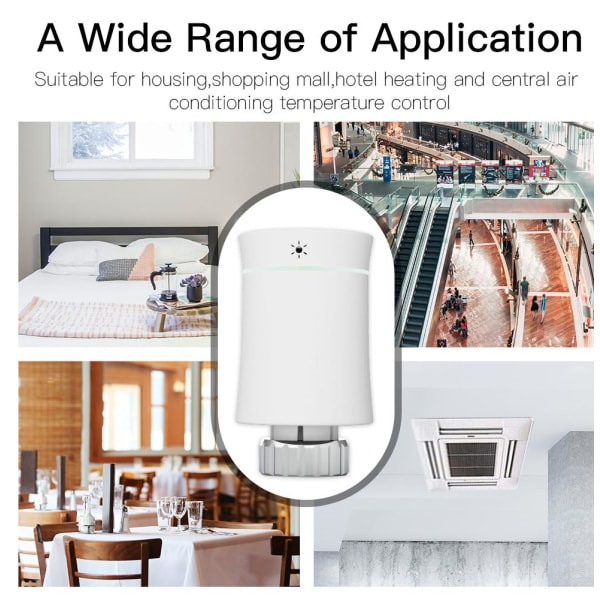 Älykäs ohjelmoitava termostaattilämpötilan lämmitin White Smart Programmable Thermostat (White