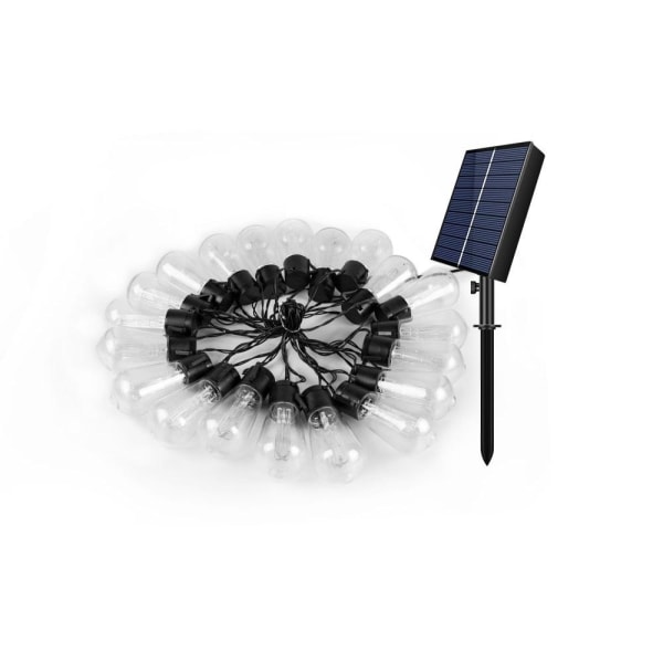 Vandtætte, kraftigere solcellelys - (4,3 m - 10 pærer) Black Solar Lights Outdoors (4,3M - 10 bul