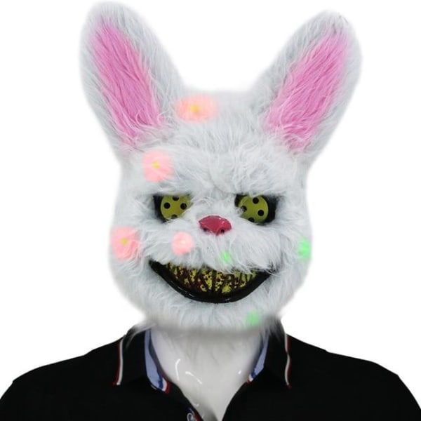 Halloween 2022 - Läskig kanin - Med/Utan LED White one size