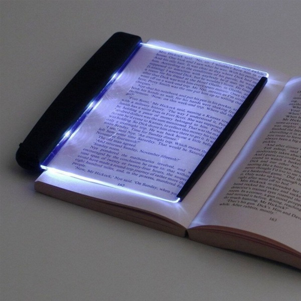 LED læselys til bøger - bærbar Black