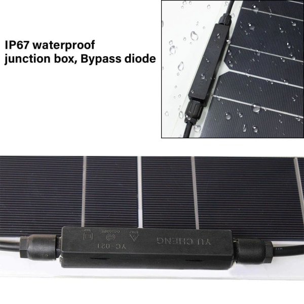 Aurinkoenergian tuotantojärjestelmät ja joustavat aurinkopaneeli Black 2x100W panel