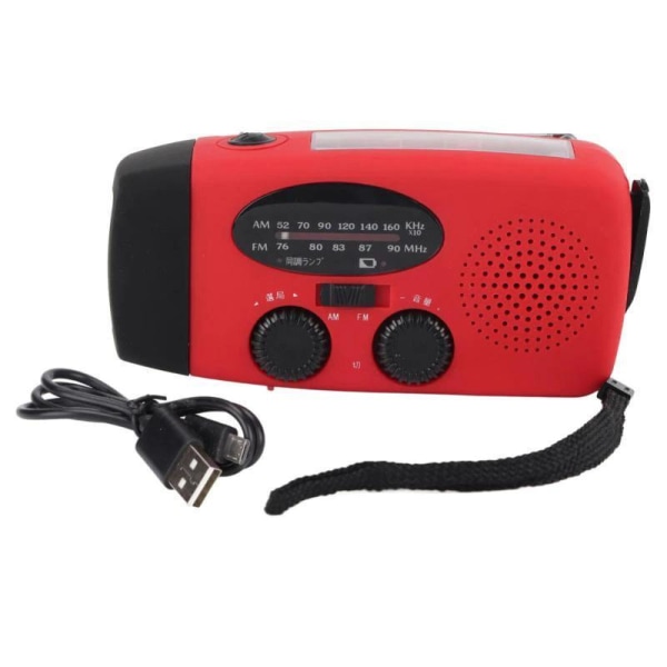 Kampiradio / hätäradio plus lisävaruste Red 1000mAh Red