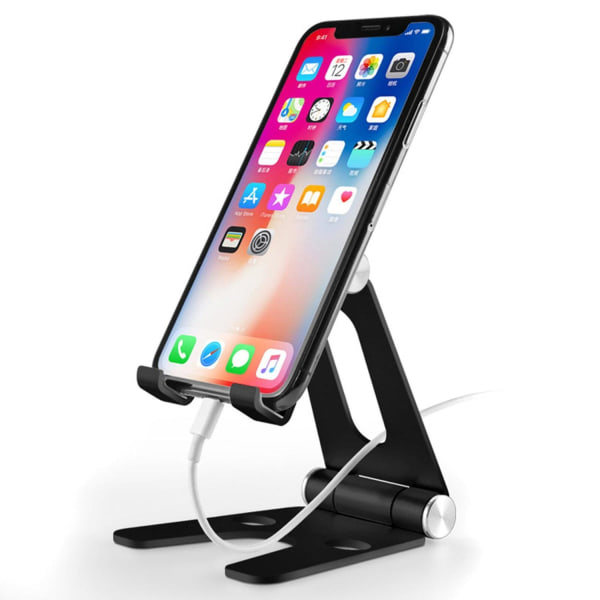 Universell justerbar holder for nettbrett og telefon Black