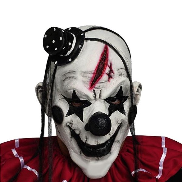 Halloween Clown Mask Black one size