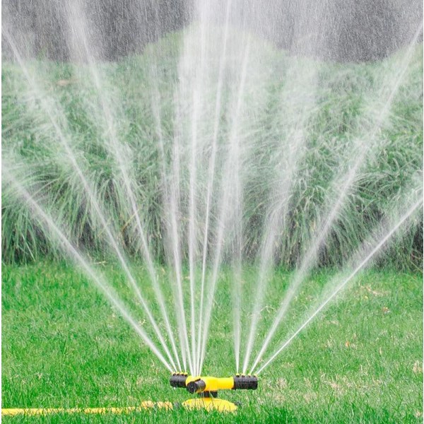 360 graders automatisk vandsprinkler White