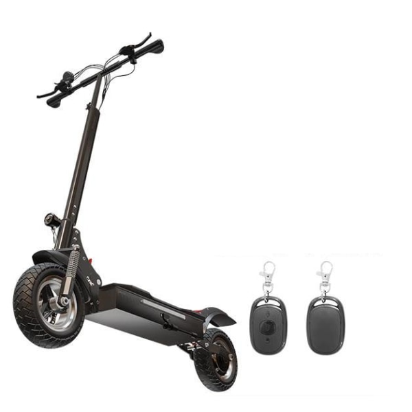 Kraftfull el scooter upp till 80 KM/H - OLIKA MODELLER Black X750 - 1300W 48V 20AH - No seat