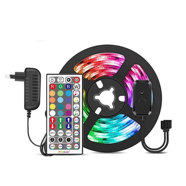 LED Strip RGB5050 Music Sync 44-Key Remote MultiColor ColorRGB 2.5m 5050 LED strip