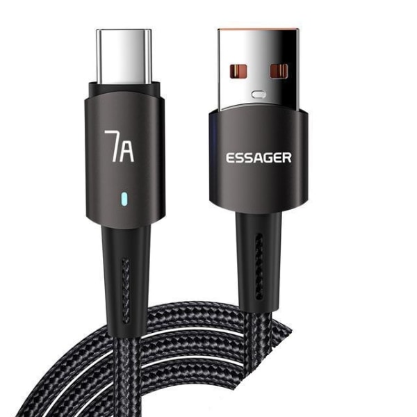 Essager snabbladdare 66W/6A USB-A till typ C Brown Brown USB to Type C - 2m