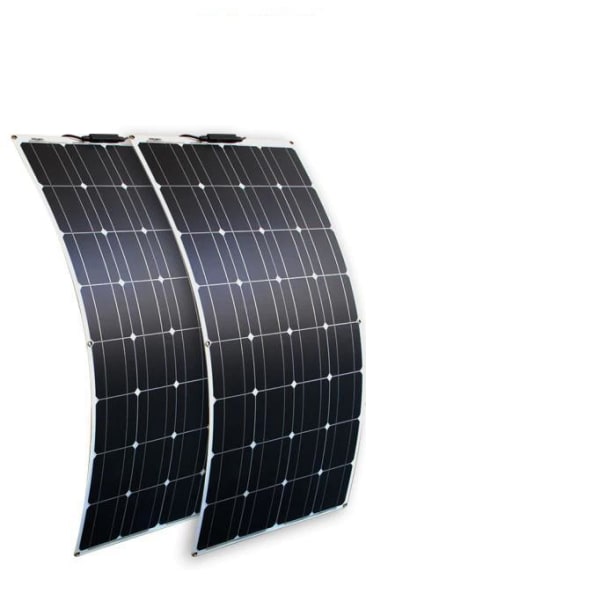 Solkraftsgenereringssystem och flexibla solpaneler 100-800W Black 100w 2x panel + system