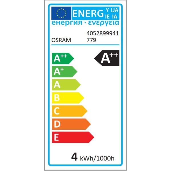 Osram LED E14 3,8W – Briljant belysningslösning Vit