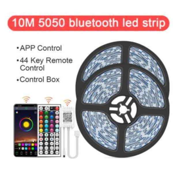 10M - 44-Key Bluetooth Led Strip - APP control MultiColor 10m smd5050 bluetooth led strip 30le