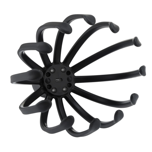 Elektrisk Octopus Claw Scalp Massager Black