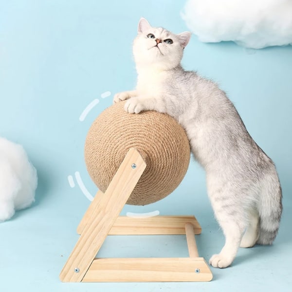 Kissan raapimispallo - Suojaa huonekaluja Beige