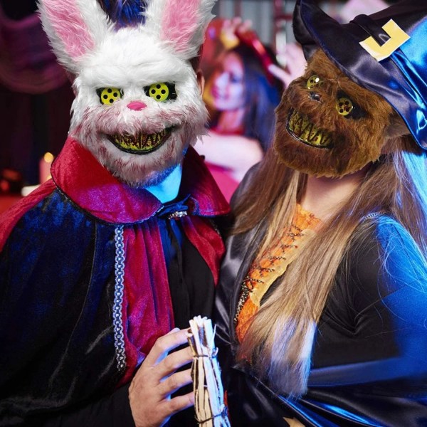 Halloween 2022 - Scary Rabbit - LEDillä/ilman White one size