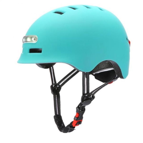 Sporty LED-hjelm til E-scooter/cykel Turquoise S