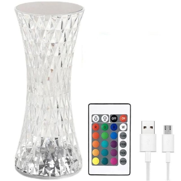 Krystal touch natlampe - TIKTOK MultiColor av16 Color Touch