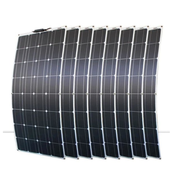 Solkraftsgenereringssystem och flexibla solpaneler 100-800W Black 8x100W panel